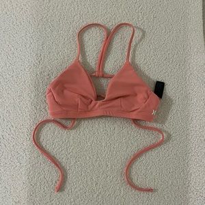 Hurley pink bikini top💗
